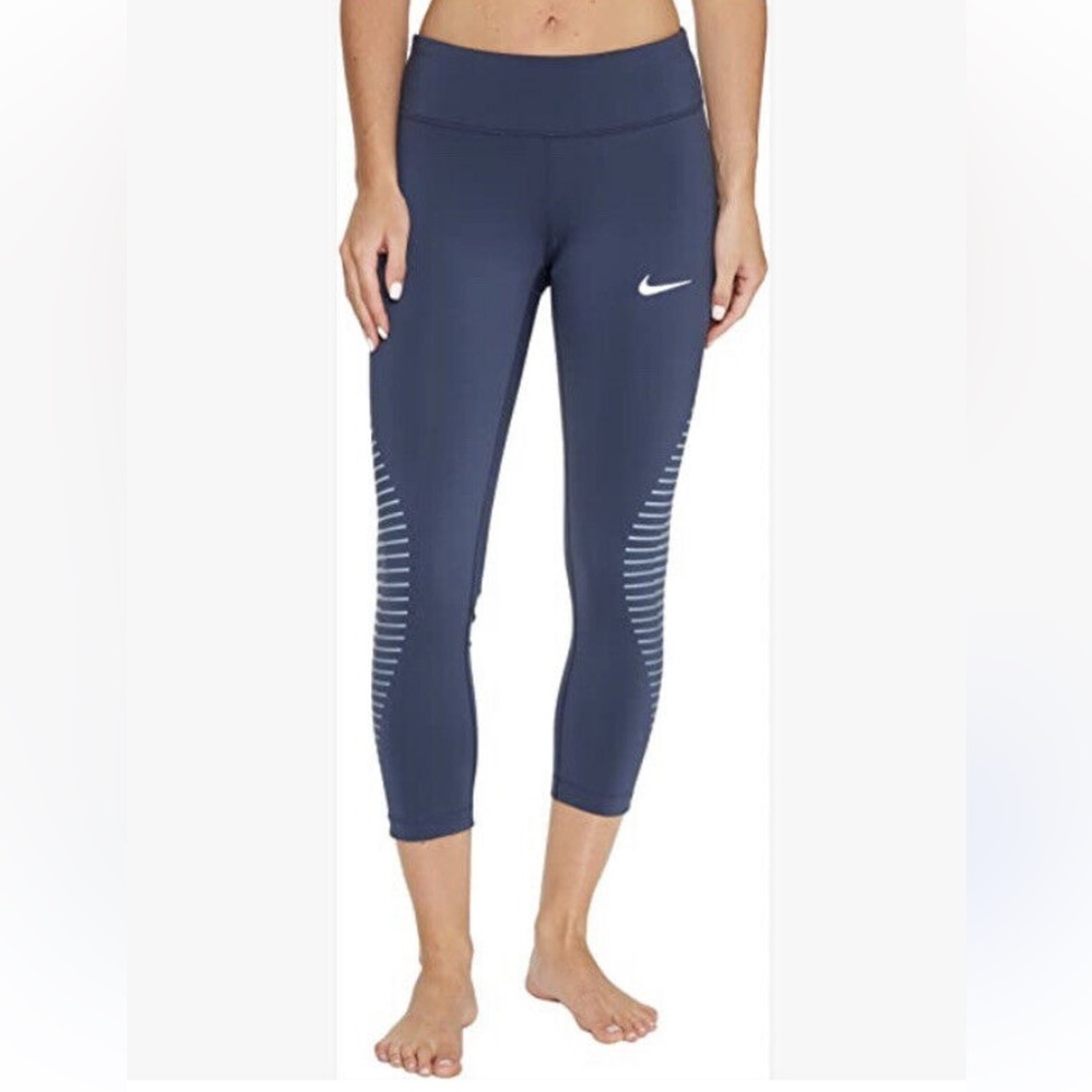 Nike epic lux dri fit Blue mid-rise Leggings running small